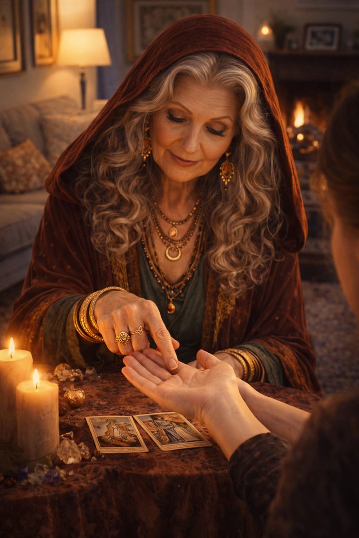 Bogumiła podczas rytuału