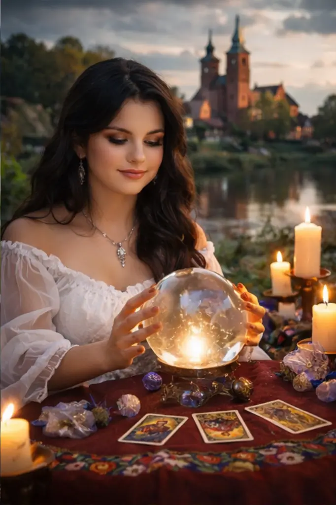 Selena skupiona na odczycie